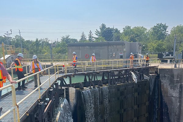 Grain Farmers of Ontario Tour Welland Canal Operations